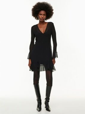 Wilfred Folia Dress Black Size Medium Aritzia NWT